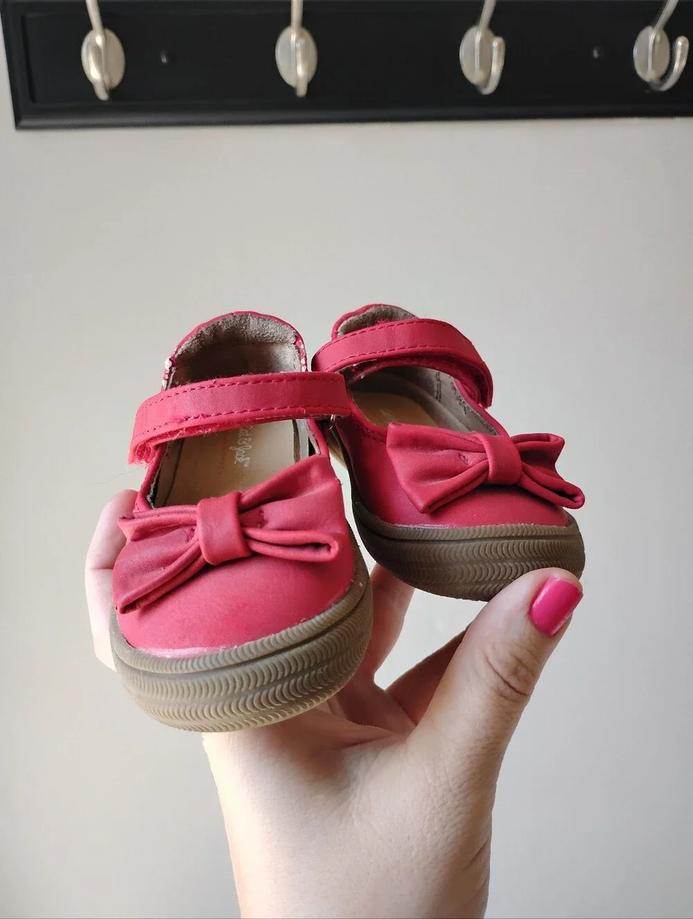 Ladybug Red Baby Bow Mary Jane's